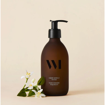 Flacon liquide vaisselle - décor noir - 290 ml