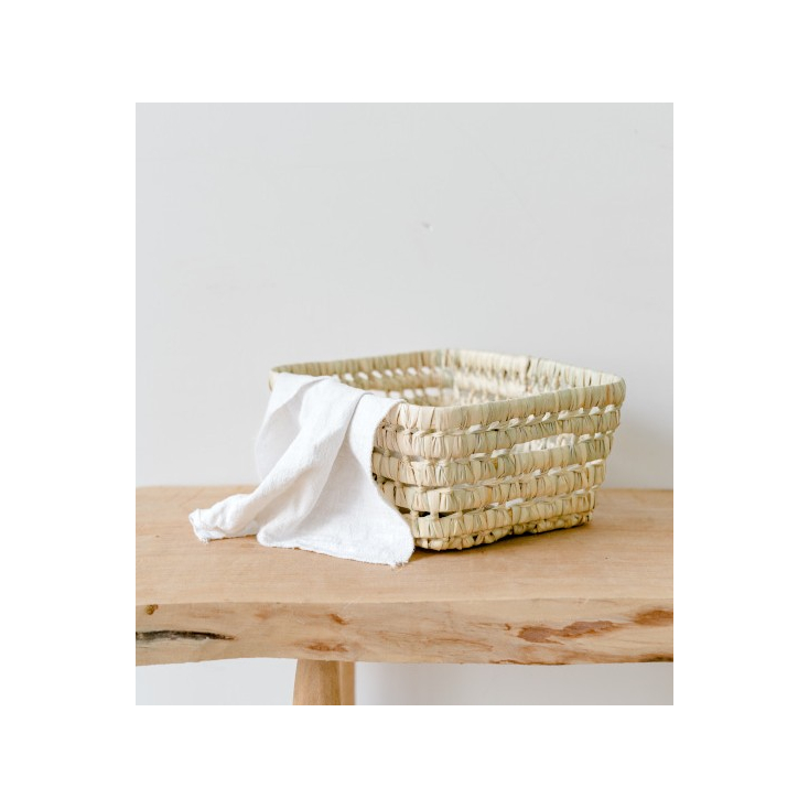 Corbeille roseau haute - rectangulaire