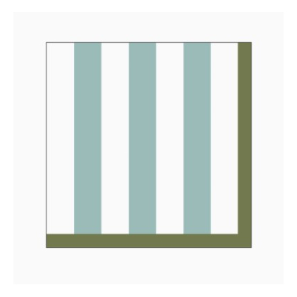 Serviettes en papier - rayures bleu givré - pack de 20 - 018184