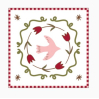 Serviettes en papier - colombe rose - pack de 20 - 018188