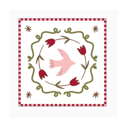 Serviettes en papier - colombe rose - pack de 20 - 018188