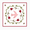 Serviettes en papier - colombe rose - pack de 20 - 018188