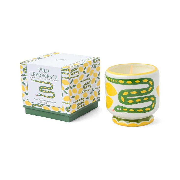 Bougie en céramique - A dopo - Snake - 226g - Wild Lemongrass