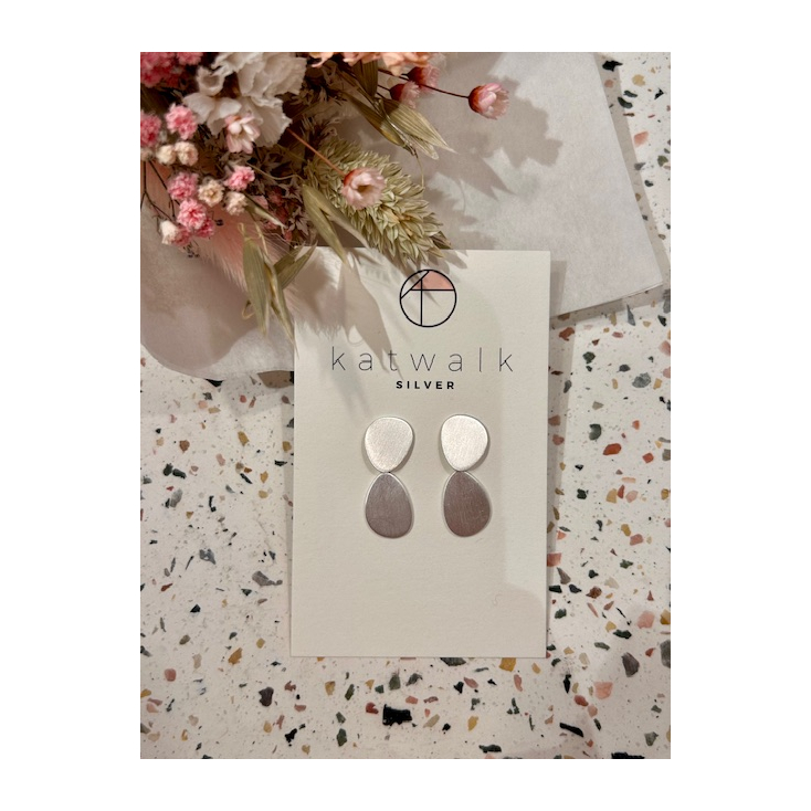 Boucles d'oreilles - argent - 2 piecettes gallets