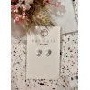 Boucles d'oreilles - argent - 2 pastilles collées