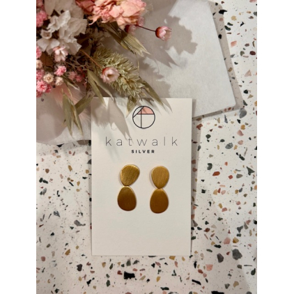 Boucles d'oreilles - or - 2 piecettes gallets