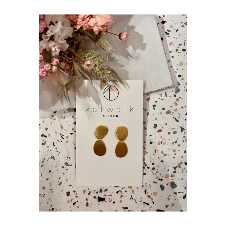 Boucles d'oreilles - or - 2 piecettes gallets