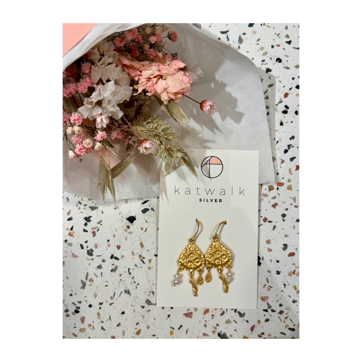 Boucles d'oreilles - or - attrape reves