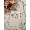 Boucles d'oreilles - or - créoles hexagone