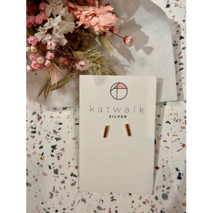Boucles d'oreilles - or - barrette