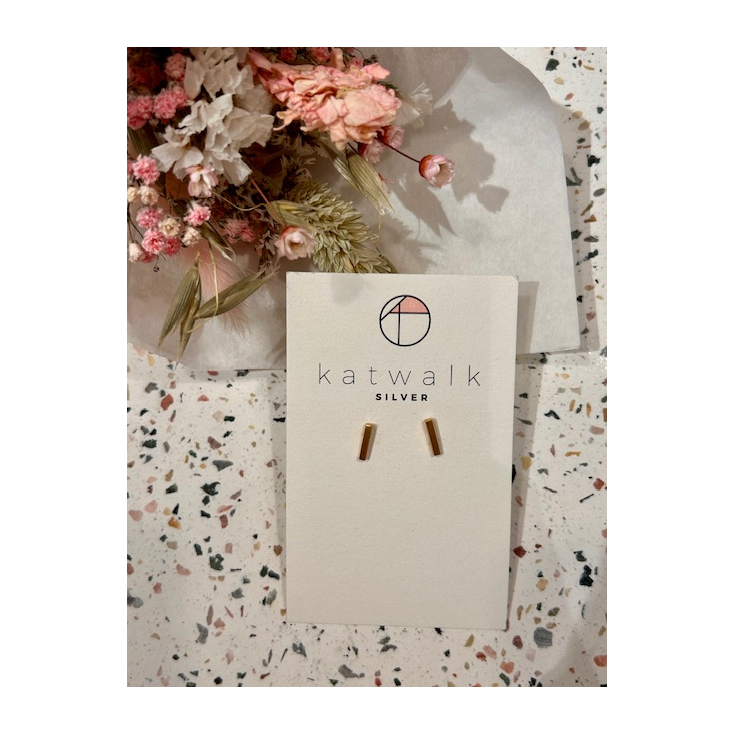 Boucles d'oreilles - or - barrette