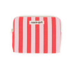 Pochette iPad Anouk - Rayures - Tomato / candy pink