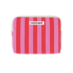 Pochette iPad Anouk - Rayures - Orchidée / tomato