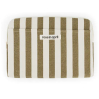Pochette d'ordinateur Octave 13"/14" - Rayures - Olive / greige