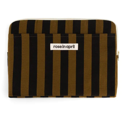 Pochette d'ordinateur Octave 13"/14" - Rayures - Cumin