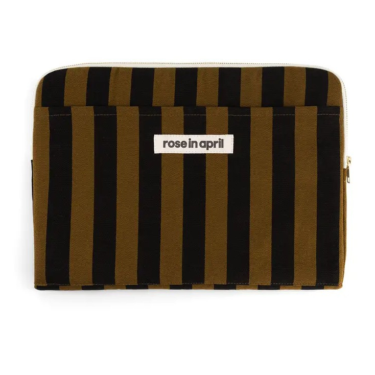 Pochette d'ordinateur Octave 13"/14" - Rayures - Cumin