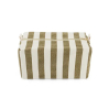 Trousse de toilette Vic - Rayures - Olive / greige