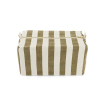 Trousse de toilette Vic - Rayures - Olive / greige