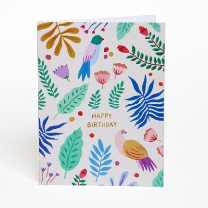 Carte double - Happy Birthday
