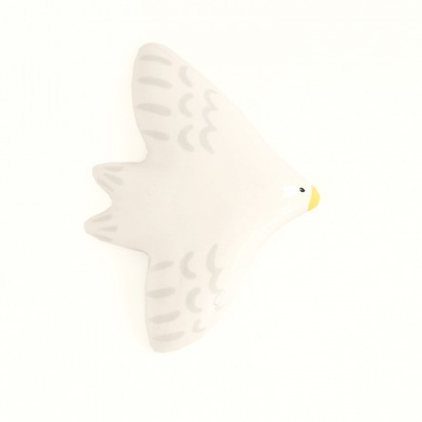 Oiseau mural - Gris et Blanc