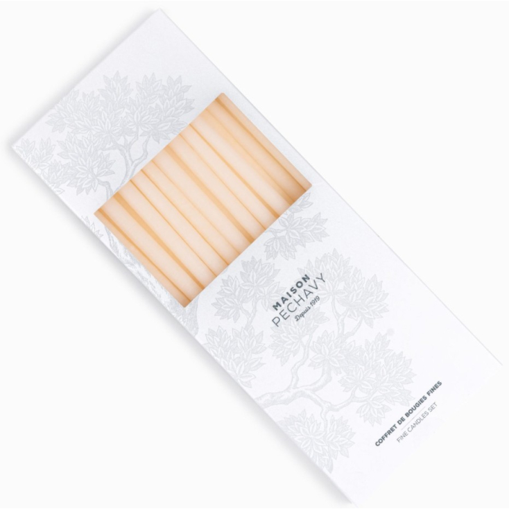 Coffret 20 cierges - Ecru