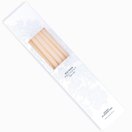 Coffret 10 cierges - Ecru