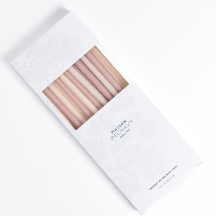 Coffret 20 cierges - Bois de Rose