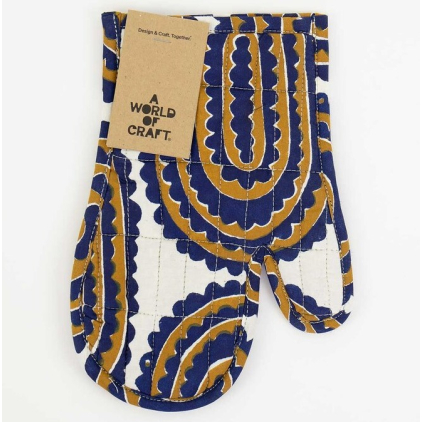 Manique - Gant - Gear - dark blue/mustard