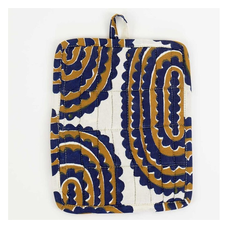 Manique - Carré  - Gear - dark blue/mustard