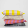 Housse de coussin Carla - 30x50cm - yellow/light pink