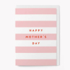 Carte avec enveloppe - Happy mother's day - rayé