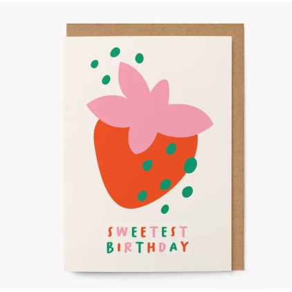 Carte avec enveloppe - Sweetest birthday