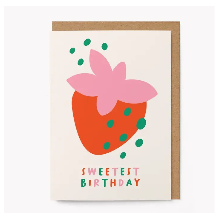 Carte avec enveloppe - Sweetest birthday