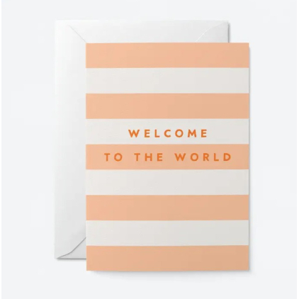 Carte avec enveloppe - Welcome to the world