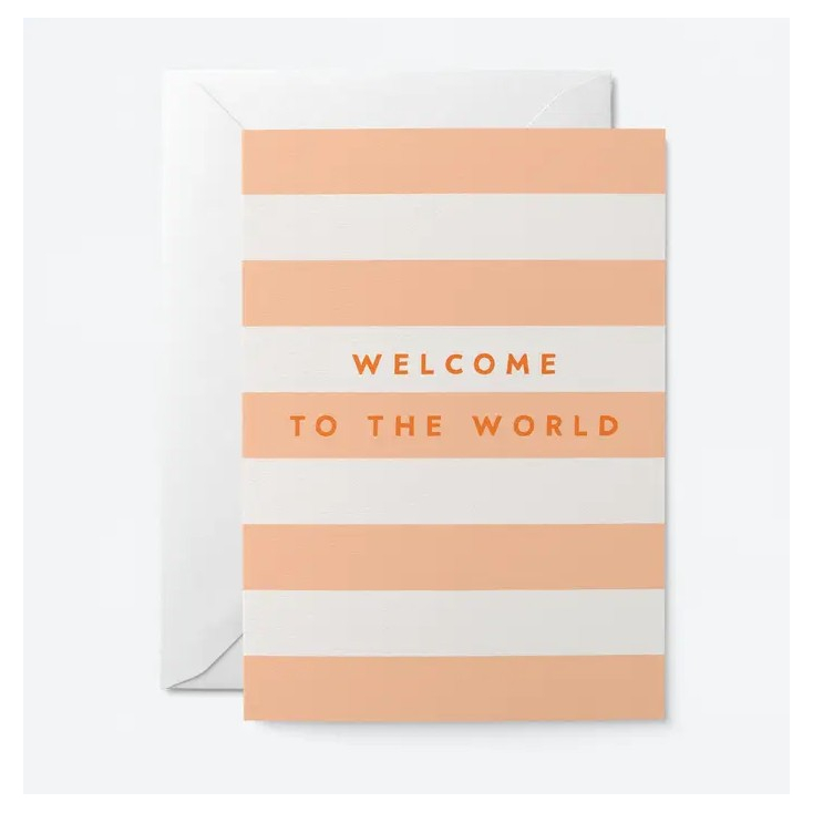 Carte avec enveloppe - Welcome to the world