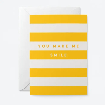 Carte avec enveloppe - You make me smile