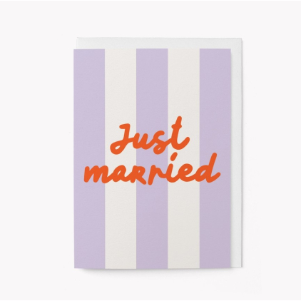 Carte avec enveloppe - Just married