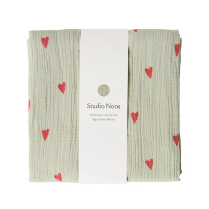 Foulard - Sage Green Heart
