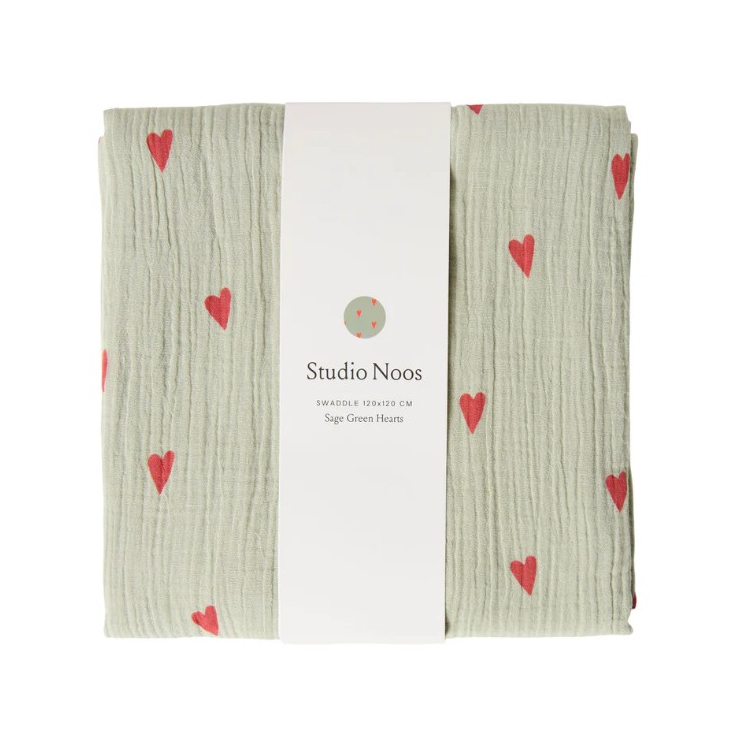 Foulard - Sage Green Heart