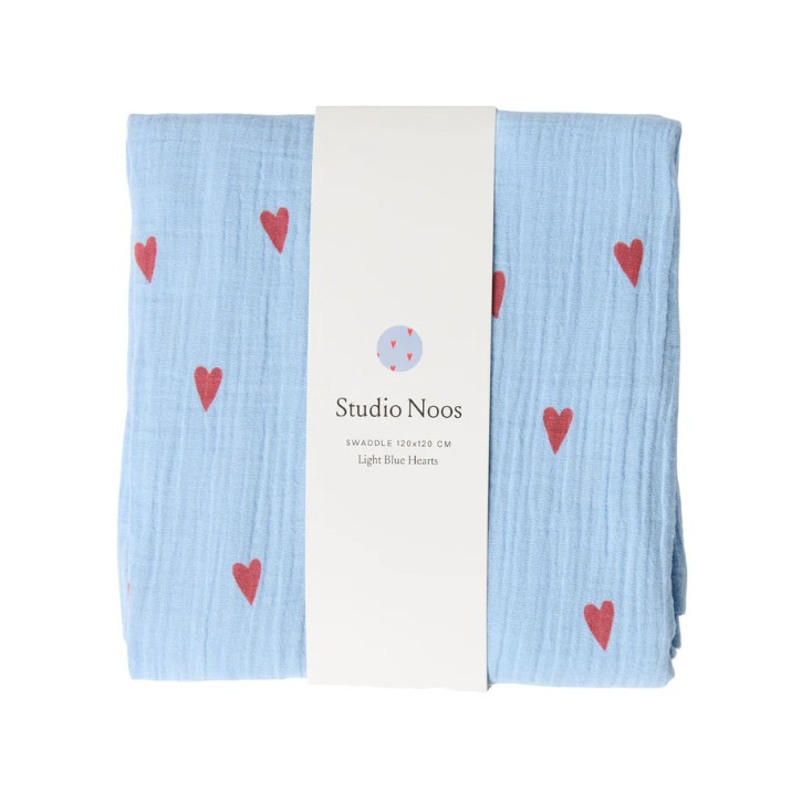 Foulard - Light Blue Hearts
