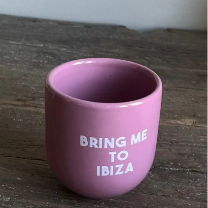 Mug - Bring me to Ibiza - Rose/blanc