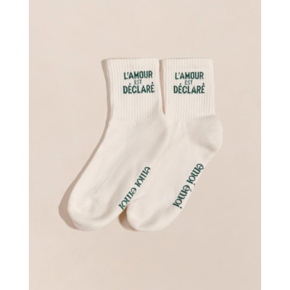 Chaussettes - L'amour est déclaré - 36/40 - crème