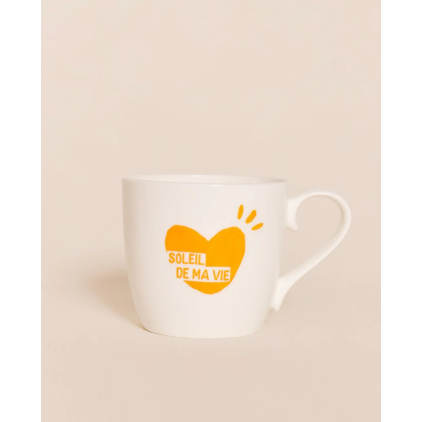 Mug - Soleil de ma vie - jaune