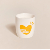 Bougie tasse - Soleil de ma vie - jaune