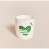 Bougie tasse - La maison du bonheur - vert