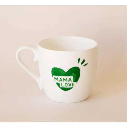 Mug - Mama love - vert sapin