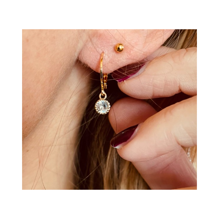 Monoboucle - Etoile et strass + chainette