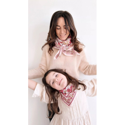Foulard Pink en Lurex