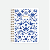 Carnet de notes à spirale - Blue swallows