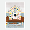 Affiche décorative - Small - Fisherman shop - 18x24 cm